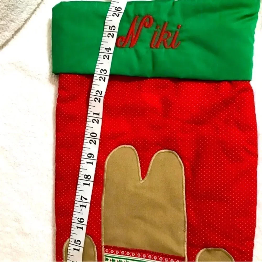 “Niki” Cowboy Girl Christmas Stocking